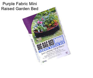 Purple Fabric Mini Raised Garden Bed