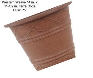 Western Weave 14 in. x 11-1/2 in. Terra Cotta PSW Pot