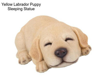 Yellow Labrador Puppy Sleeping Statue