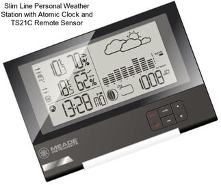 Slim Line Personal Weather Station with Atomic Clock and TS21C Remote Sensor