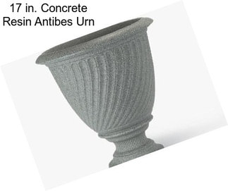 17 in. Concrete Resin Antibes Urn