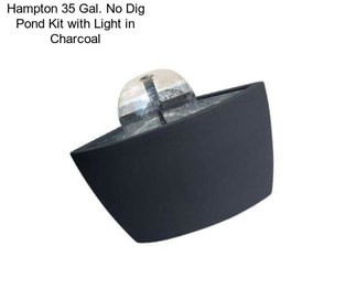 Hampton 35 Gal. No Dig Pond Kit with Light in Charcoal