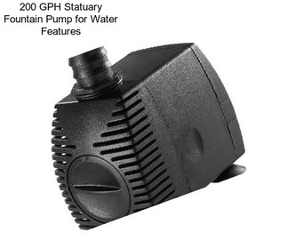 200 GPH Statuary Fountain Pump for Water Features