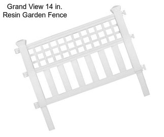 Grand View 14 in. Resin Garden Fence