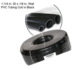 1-1/4 in. ID x 1/8 in. Wall PVC Tubing Coil in Black