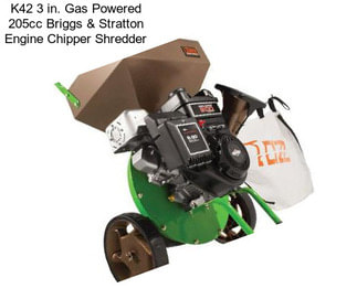 K42 3 in. Gas Powered 205cc Briggs & Stratton Engine Chipper Shredder