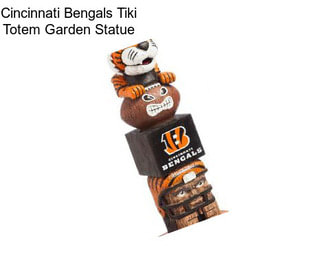 Cincinnati Bengals Tiki Totem Garden Statue