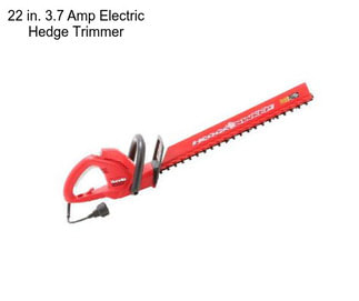 22 in. 3.7 Amp Electric Hedge Trimmer