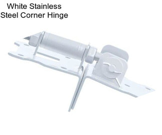 White Stainless Steel Corner Hinge