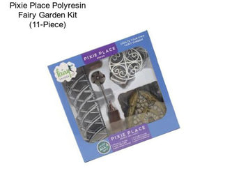 Pixie Place Polyresin Fairy Garden Kit (11-Piece)