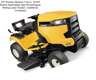 XT1 Enduro Series LT 42 in. 18 HP Kohler Hydrostatic Gas Front-Engine Riding Lawn Tractor - California Compliant