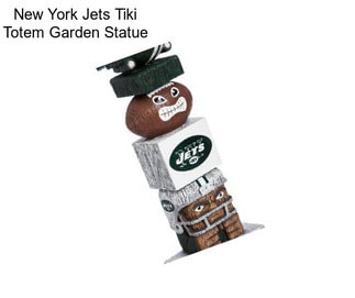 New York Jets Tiki Totem Garden Statue