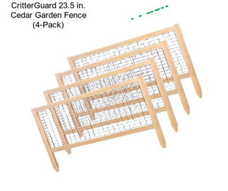 CritterGuard 23.5 in. Cedar Garden Fence (4-Pack)