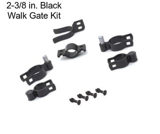 2-3/8 in. Black Walk Gate Kit