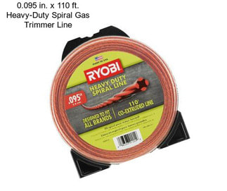 0.095 in. x 110 ft. Heavy-Duty Spiral Gas Trimmer Line