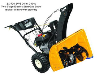 2X 526 SWE 26 in. 243cc Two-Stage Electric Start Gas Snow Blower with Power Steering