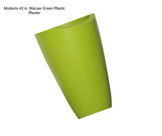 Modesto 42 in. Macaw Green Plastic Planter