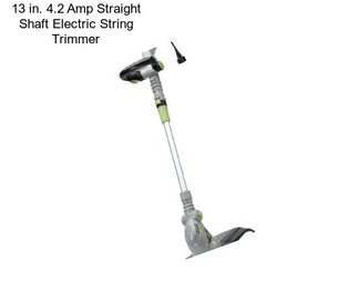 13 in. 4.2 Amp Straight Shaft Electric String Trimmer