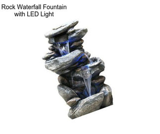 Rock Waterfall Fountain with LED Light