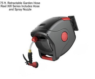 75 ft. Retractable Garden Hose Reel XW Series Includes Hose and Spray Nozzle