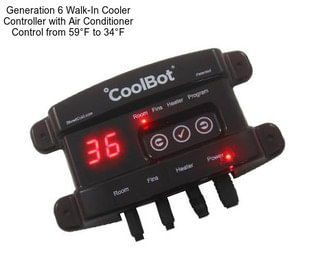 Generation 6 Walk-In Cooler Controller with Air Conditioner Control from 59°F to 34°F