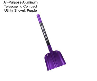 All-Purpose Aluminum Telescoping Compact Utility Shovel, Purple