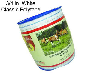 3/4 in. White Classic Polytape