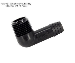 Funny Pipe Male Elbow 3/8 in. Insert by 1/2 in. Male NPT (10-Pack)