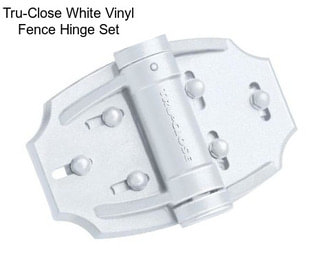 Tru-Close White Vinyl Fence Hinge Set