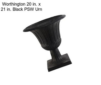 Worthington 20 in. x 21 in. Black PSW Urn