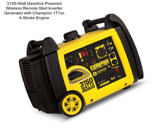 3150-Watt Gasoline Powered Wireless Remote Start Inverter Generator with Champion 171cc 4-Stroke Engine