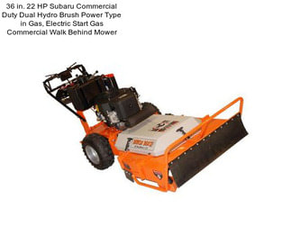 36 in. 22 HP Subaru Commercial Duty Dual Hydro Brush Power Type in Gas, Electric Start Gas Commercial Walk Behind Mower