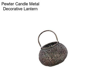 Pewter Candle Metal Decorative Lantern