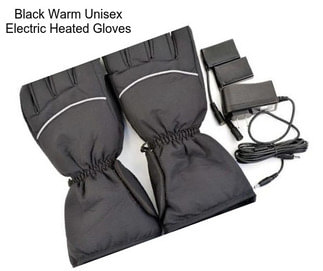 Black Warm Unisex Electric Heated Gloves