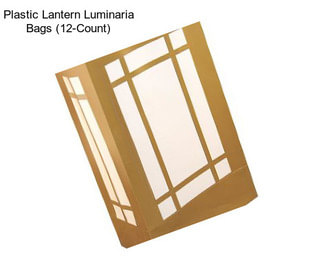 Plastic Lantern Luminaria Bags (12-Count)