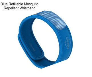 Blue Refillable Mosquito Repellent Wristband