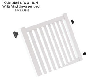 Colorado 5 ft. W x 4 ft. H White Vinyl Un-Assembled Fence Gate