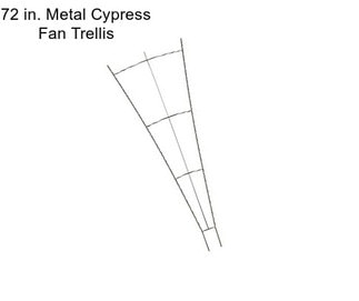 72 in. Metal Cypress Fan Trellis