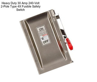 Heavy Duty 30 Amp 240-Volt 2-Pole Type 4X Fusible Safety Switch