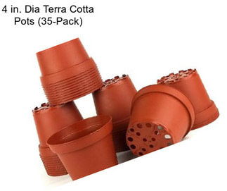 4 in. Dia Terra Cotta Pots (35-Pack)