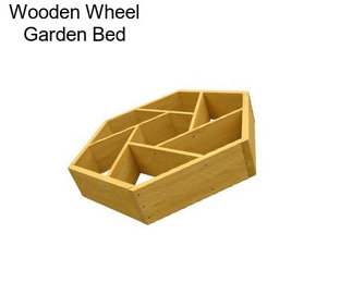 Wooden Wheel Garden Bed