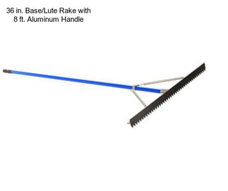 36 in. Base/Lute Rake with 8 ft. Aluminum Handle