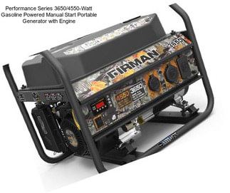 Performance Series 3650/4550-Watt Gasoline Powered Manual Start Portable Generator with Engine