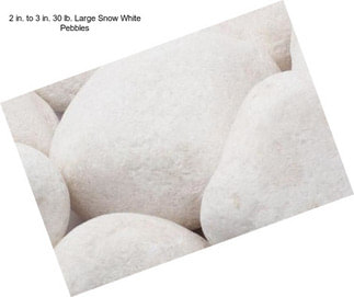 2 in. to 3 in. 30 lb. Large Snow White Pebbles
