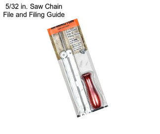 5/32 in. Saw Chain File and Filing Guide