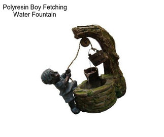 Polyresin Boy Fetching Water Fountain