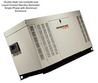 38,000-Watt 120-Volt/240-Volt Liquid Cooled Standby Generator Single Phase with Aluminum Enclosure