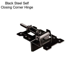 Black Steel Self Closing Corner Hinge