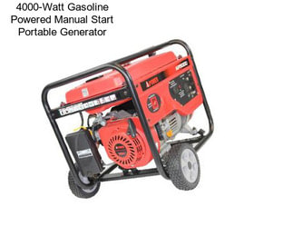 4000-Watt Gasoline Powered Manual Start Portable Generator