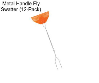 Metal Handle Fly Swatter (12-Pack)